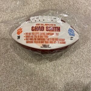 Clemson Commemorative ACC Championship Game Ball - Chad Smith - Clemson vs. UNC